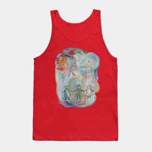 birds catching fish Tank Top